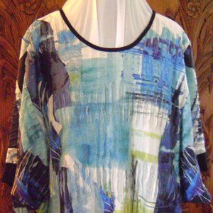 Lior Luxe Dolman or Kimono Sleeve Tunic Size XL